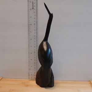 Carved Wooden Bird Sculpture